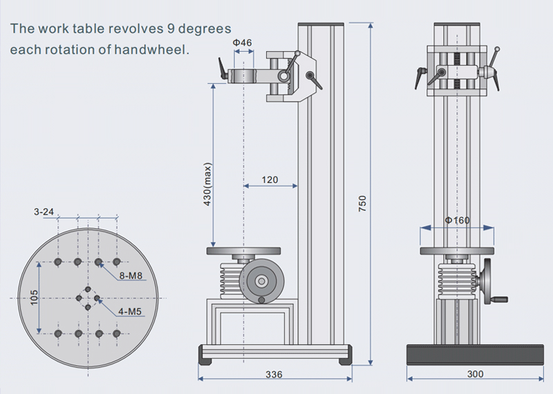 est tt2 manual torque test stand dt1