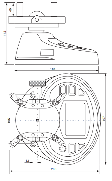 Cap Bottle Torque Meter/Measurer Technical Drawing